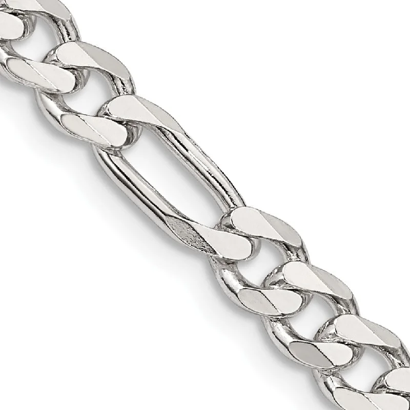 14k gold nose ring hoop Sterling Silver 28-inch 5.5MM Figaro Chain
