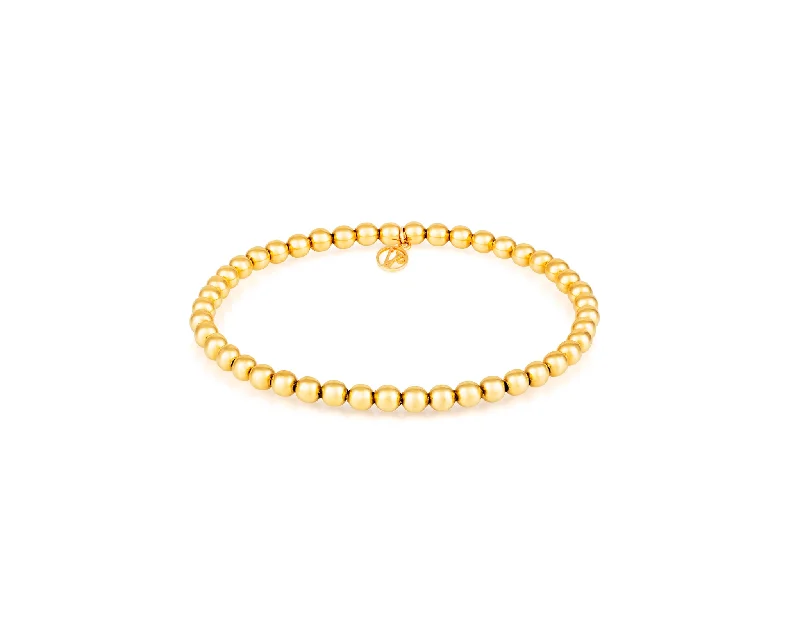 leather cuff bracelet men Stirata Gold Stretch Bracelet