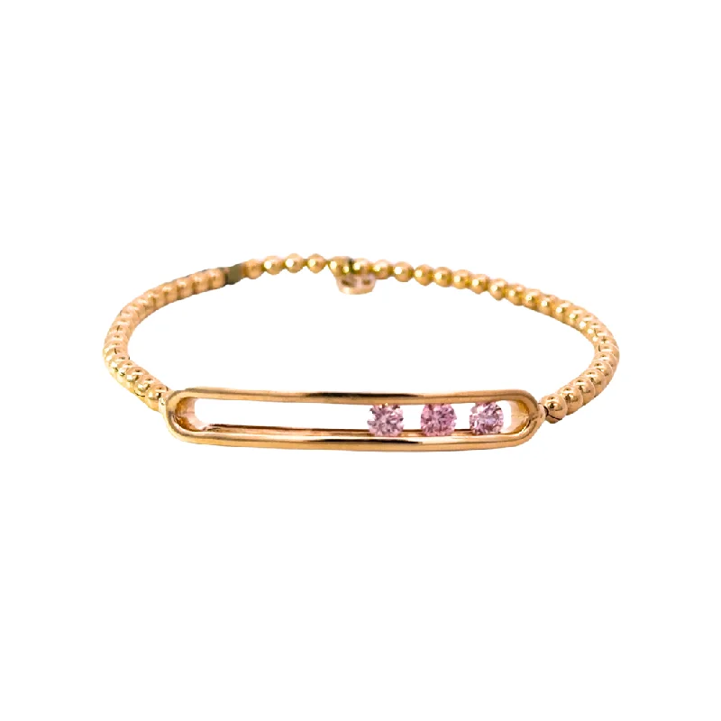 simple gold hoop earrings Stirata CVD Pink Diamond Bracelet
