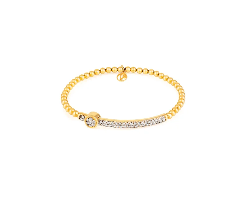 dainty gold chain ring Stirata Diamond Slide Bracelet