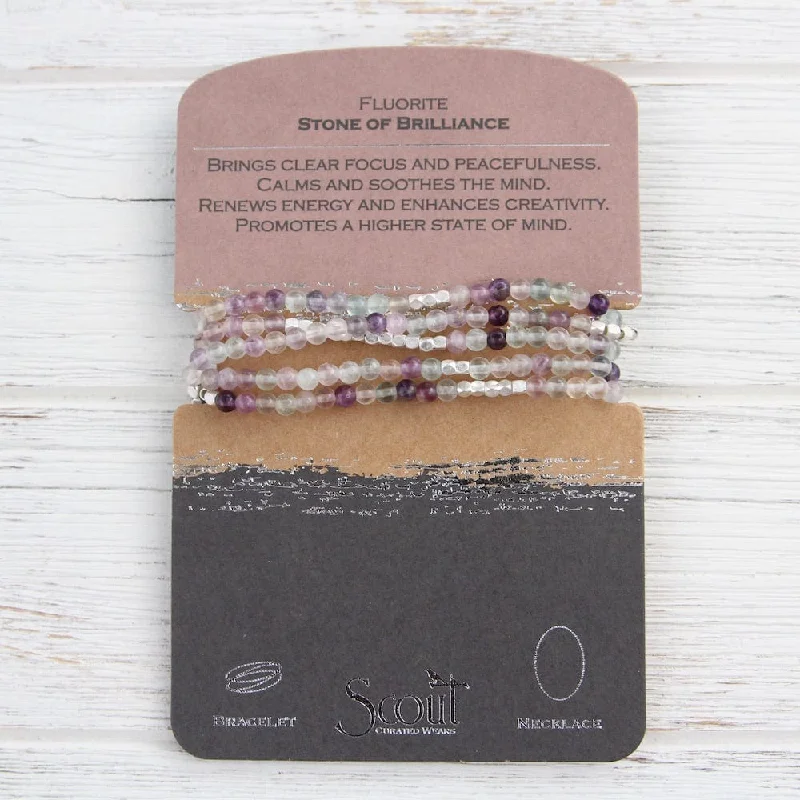 celestial sunburst necklace gold Scout Fluorite Wrap Bracelet & Necklace
