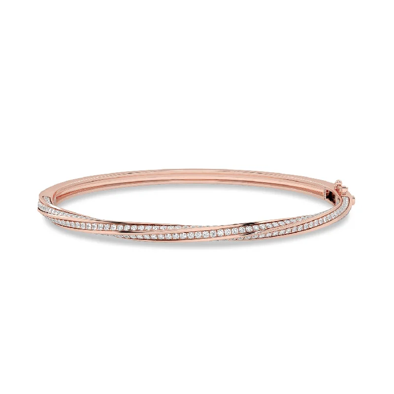 black tungsten wedding band for men Swirl Diamond Bangle