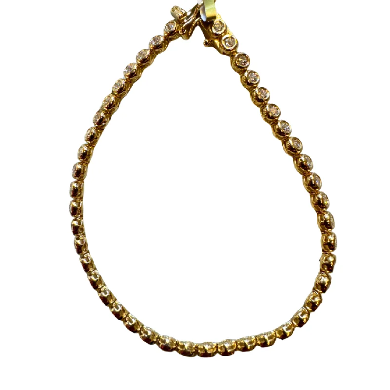 rose gold cubic zirconia earrings Tennis Bracelet 2.6ct