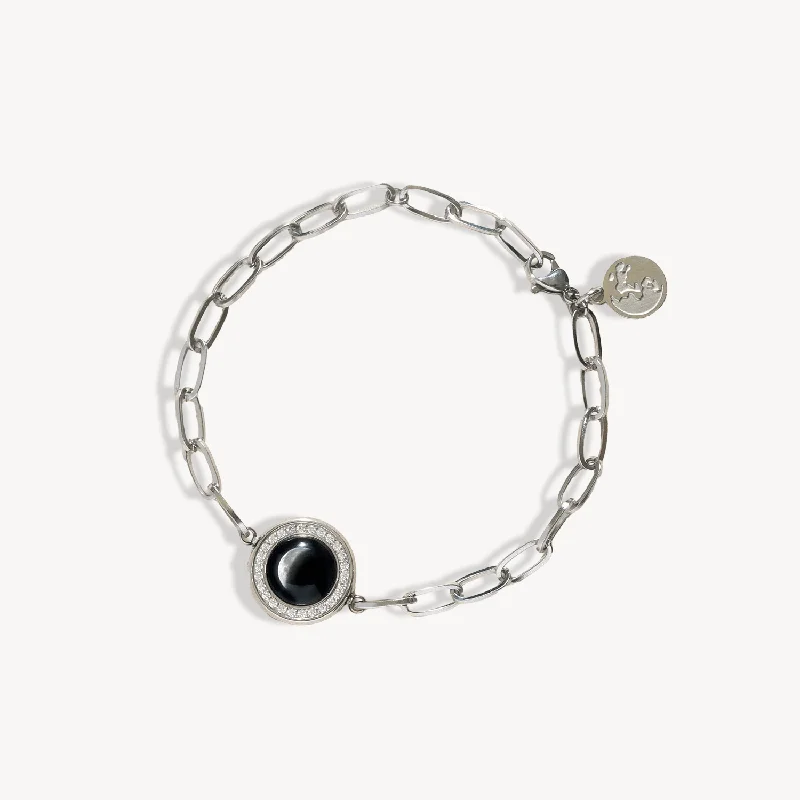 handmade gemstone anklet boho The Asterism Link Bracelet In Stainless Steel