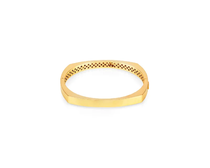 delicate gold band ring 8.5mm Toulouse Bangle 14KY