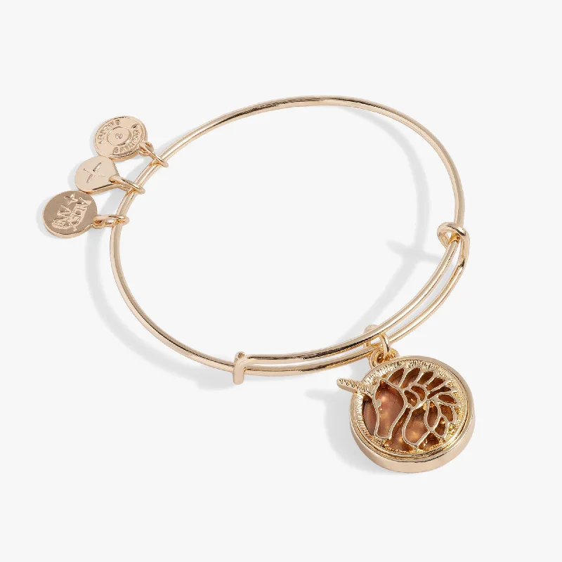 adjustable gemstone choker Unicorn Charm Bangle