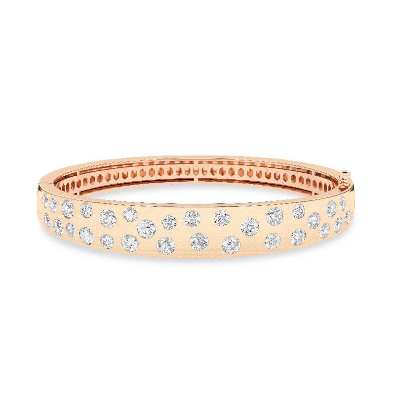 minimalist stacking rings set Wide Starlit Sky Bangle