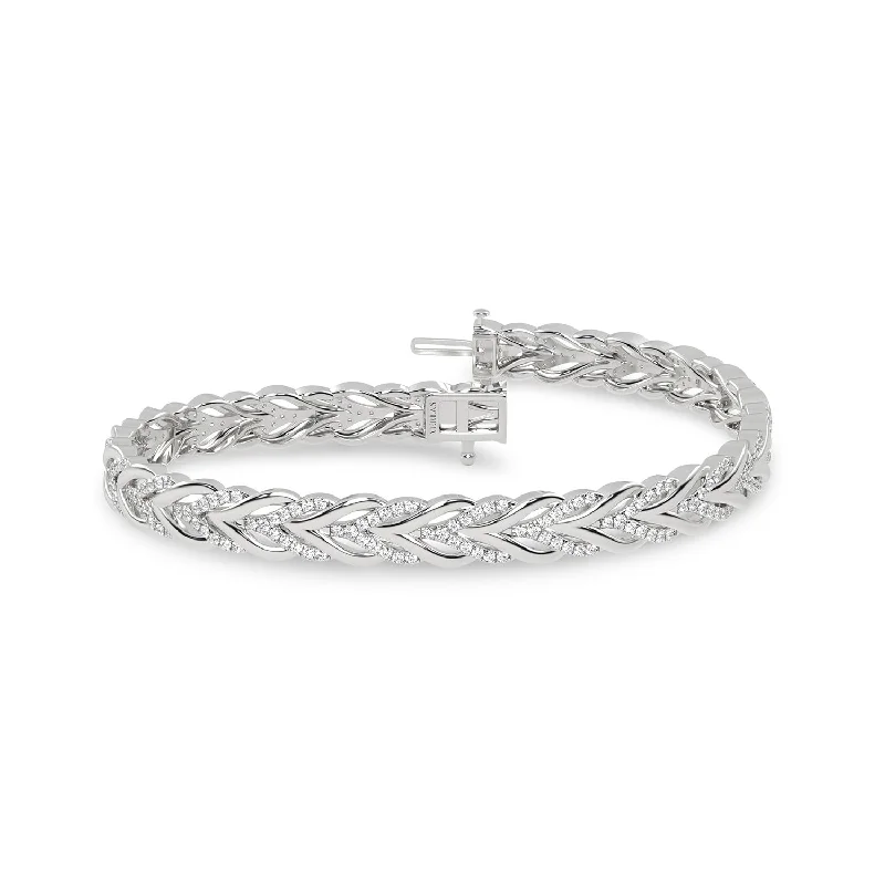 ethical lab-grown diamond ring Woven Hearts Bracelet