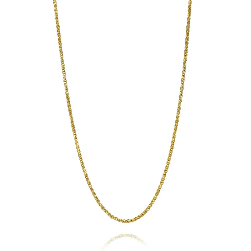 titanium spinner ring anxiety relief 16" Wheat Chain