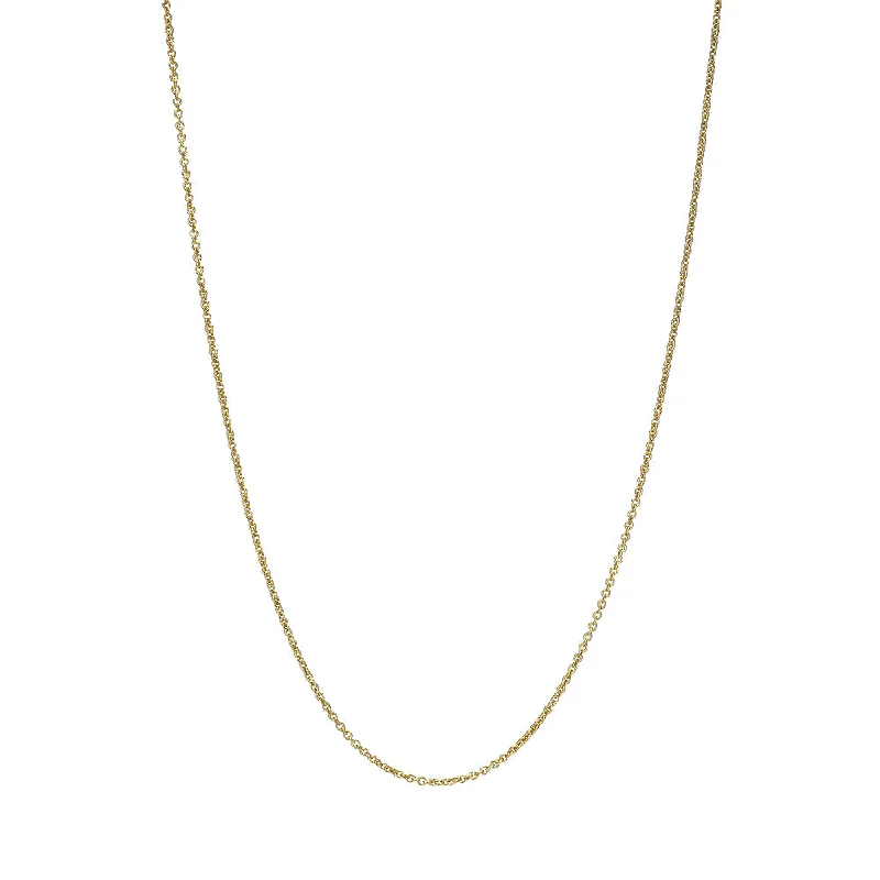 personalized engraved locket 20" Baby Rolo Chain