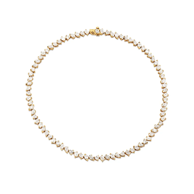 real opal engagement ring 18k Fortuna Tennis Necklace with Diamonds