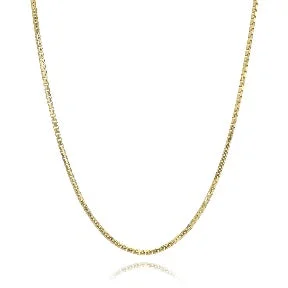 gold plated Cuban link chain 22" Box Chain