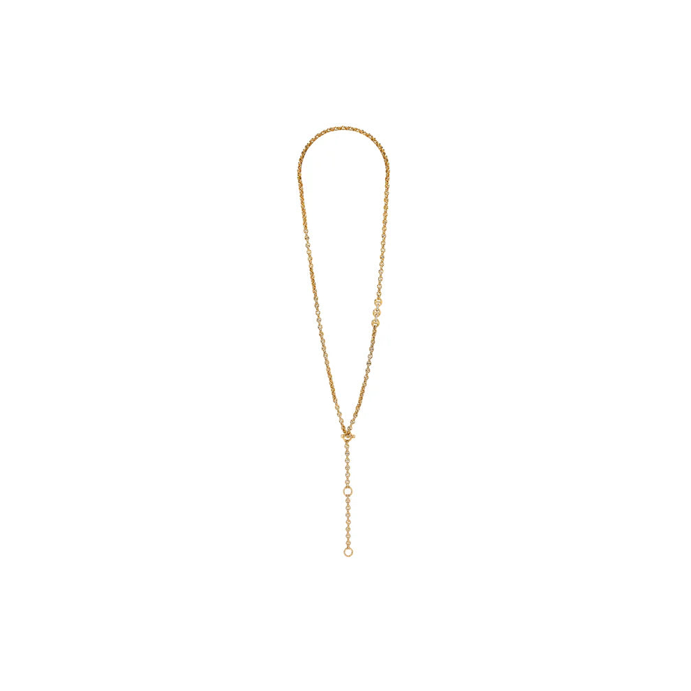 unique moon phase ring 24" 5MM Open Link Necklace, Yellow Gold