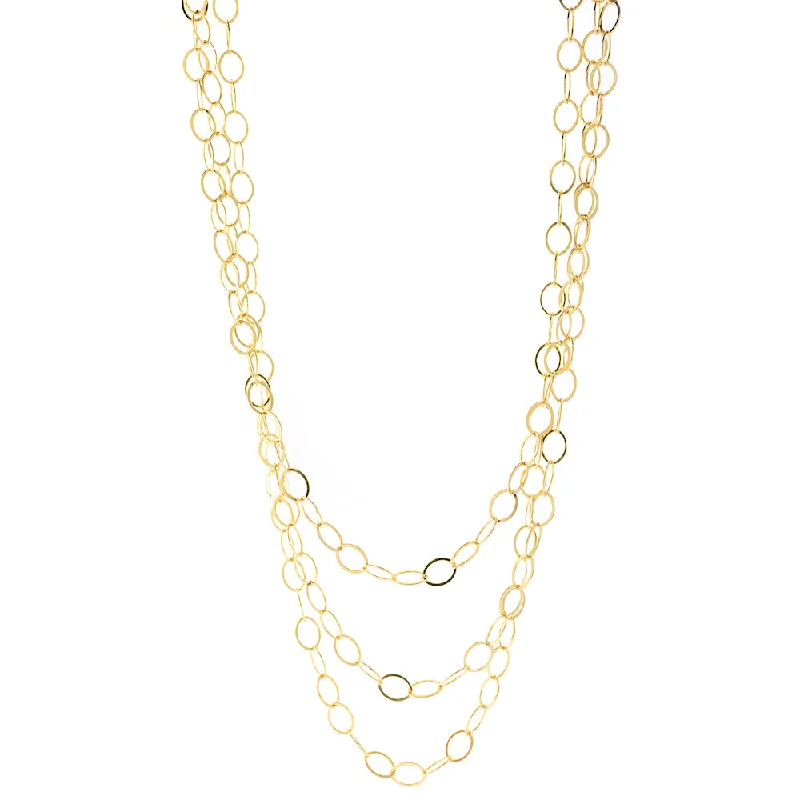 personalized couple rings 3-Strand Shimmer Necklace