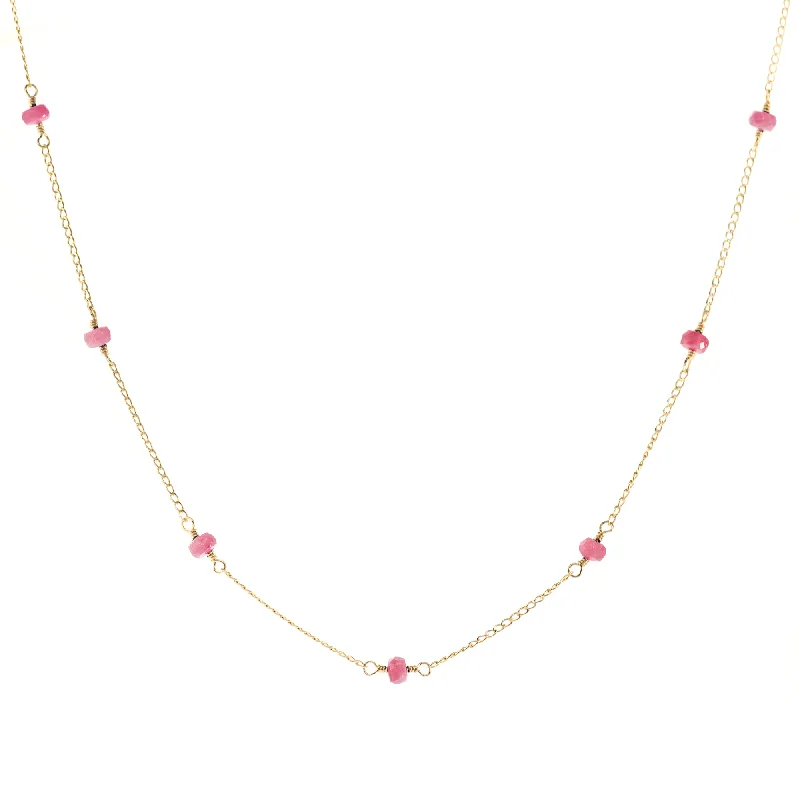 personalized zodiac birthstone necklace 7-Stone Mila Necklace