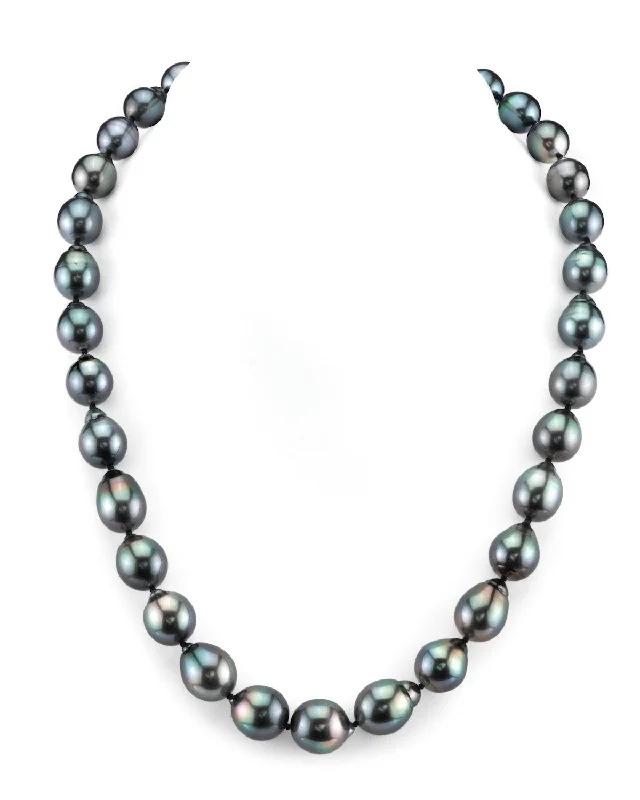 delicate pearl bracelet Black Tahitian Baroque Pearl Necklace, 9.0-11.0mm