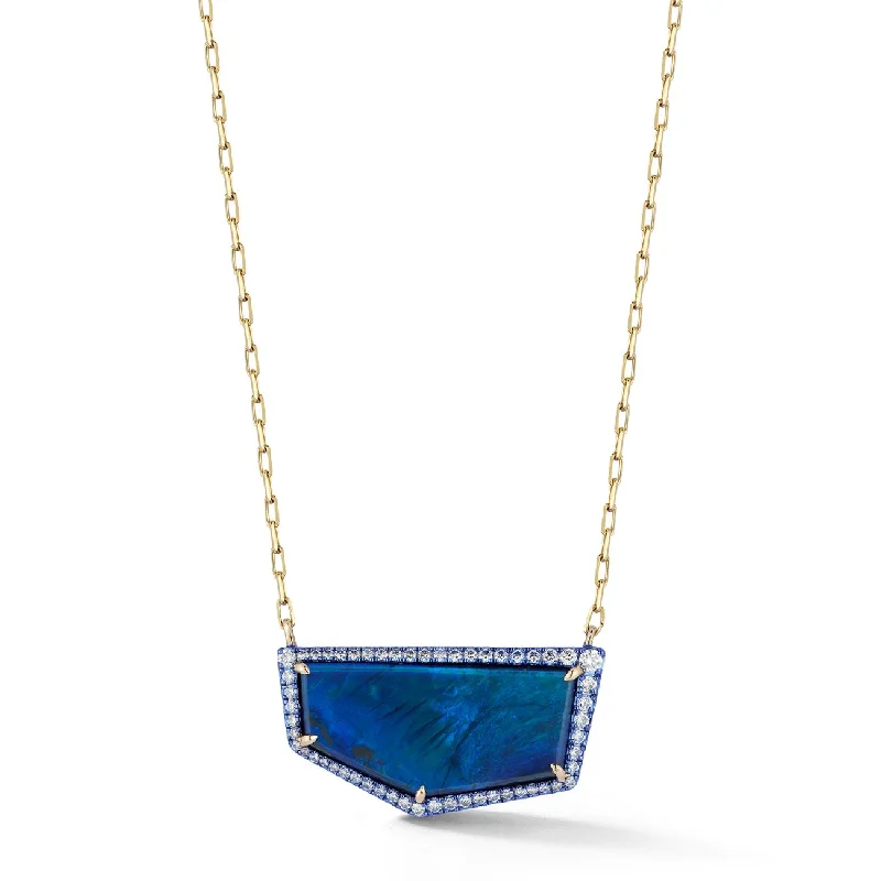 classic wedding set with diamonds 9.20ct Boulder Opal Necklace