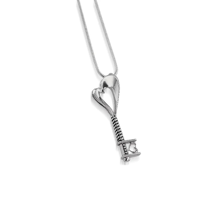 minimalist birthstone bangle Adore Key Pendant Necklace