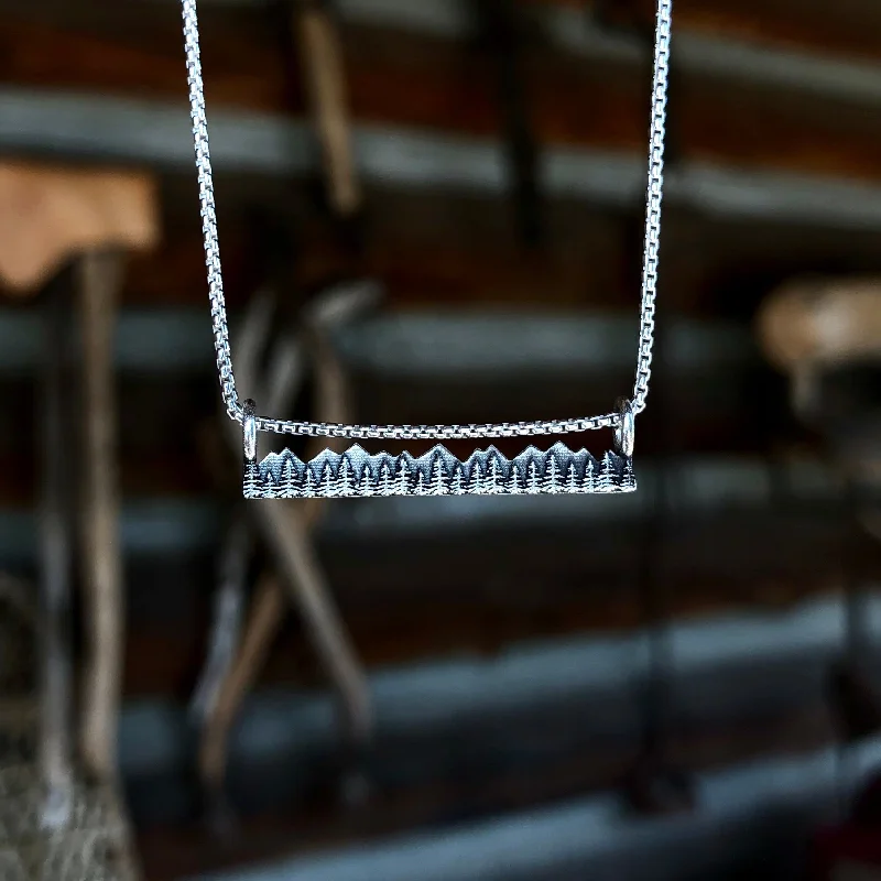 dainty birthstone ring for women Alpine Necklace