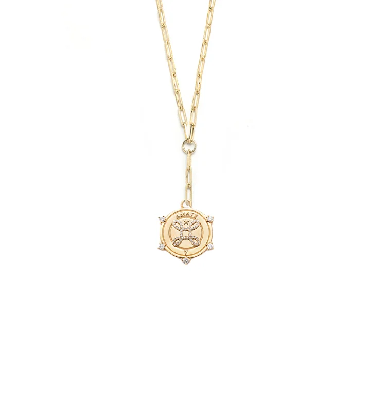 gold bar earrings minimalist Amate - True Love : Classic Fob Clip Extension Chain Necklace