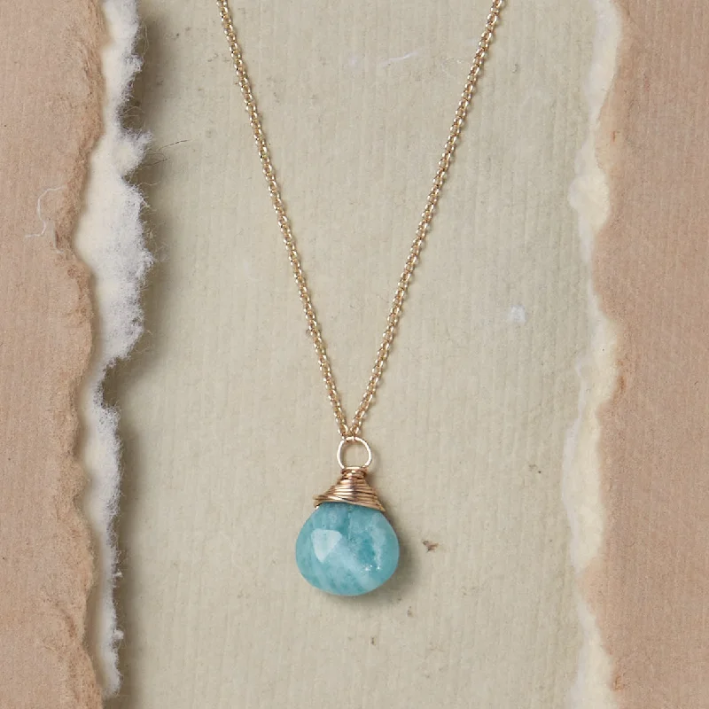 small diamond nose stud Amazonite Necklace