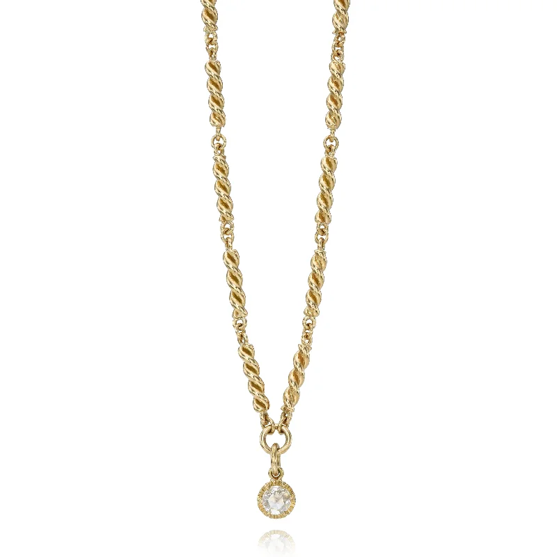 dainty heart charm necklace ARIELLE DROP NECKLACE