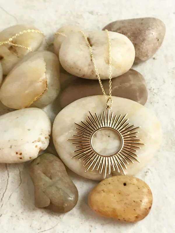 real turquoise drop earrings Blazing Sun Necklace