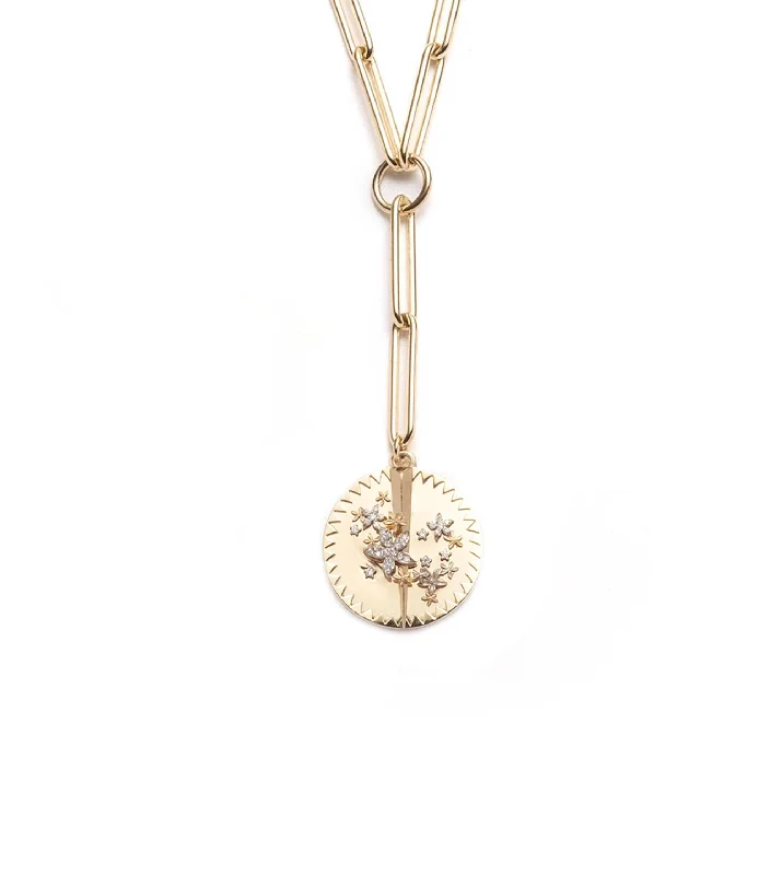 simple crystal earrings Blossoms - Resilience : Extended Clip Extension Chain Necklace