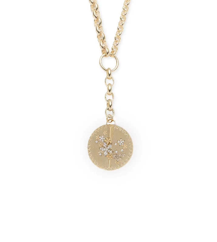 sterling silver braided ring Blossoms - Resilience : Heavy Mixed Belcher Extension Chain Necklace