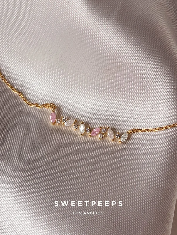 wide gold cuff bracelet Brinkley Pastel Bar Necklace