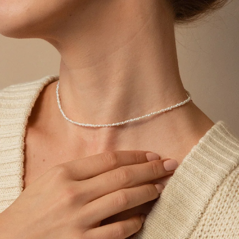 elegant drop earrings wedding Brinley Pearl Choker