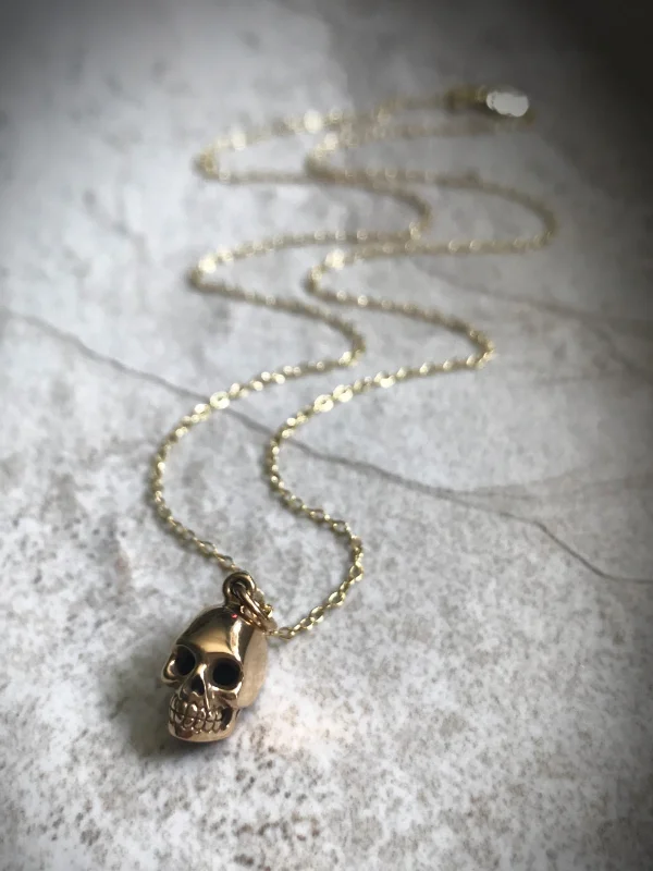 celestial moon and star necklace Skull Necklace