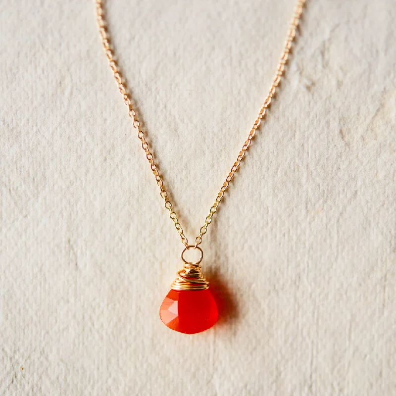 bold chunky cocktail ring Carnelian Necklace