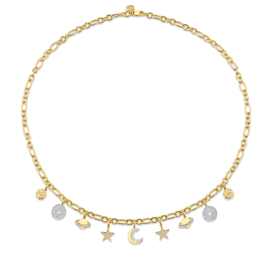 dainty chain bracelet layered Celestial Combo Necklace
