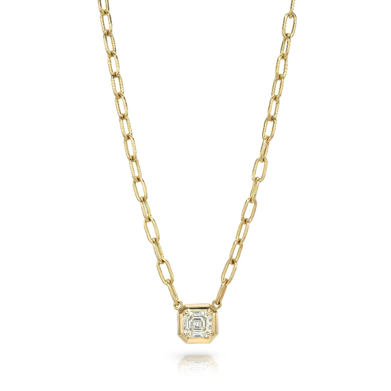 delicate gold band ring CORI NECKLACE
