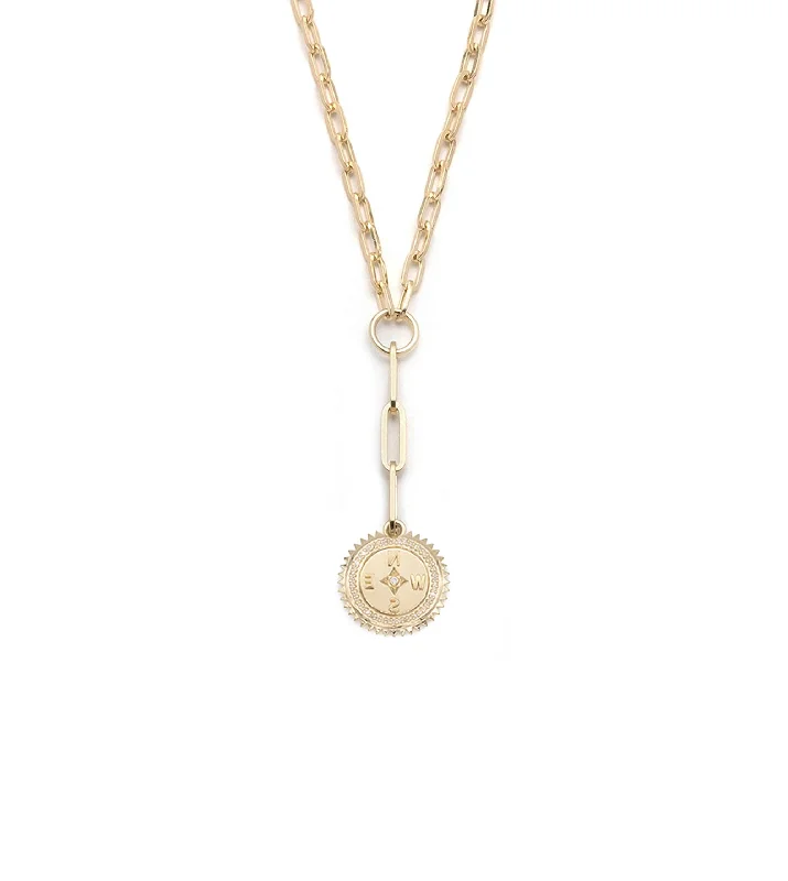 women’s leather wrap bracelet Internal Compass : Refined Clip Extension Chain Necklace