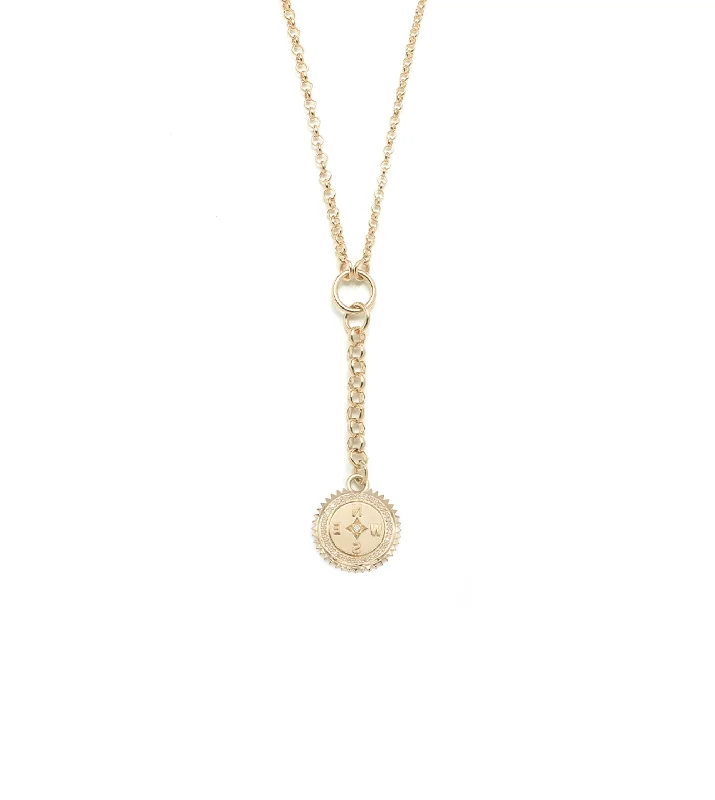 adjustable charm necklace Internal Compass : Small Mixed Belcher Extension Chain Necklace