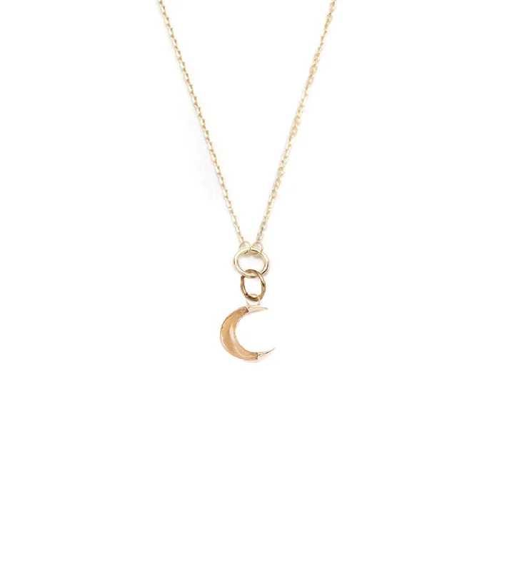 delicate floral wedding band Crescent - Karma : Fine Layer Necklace