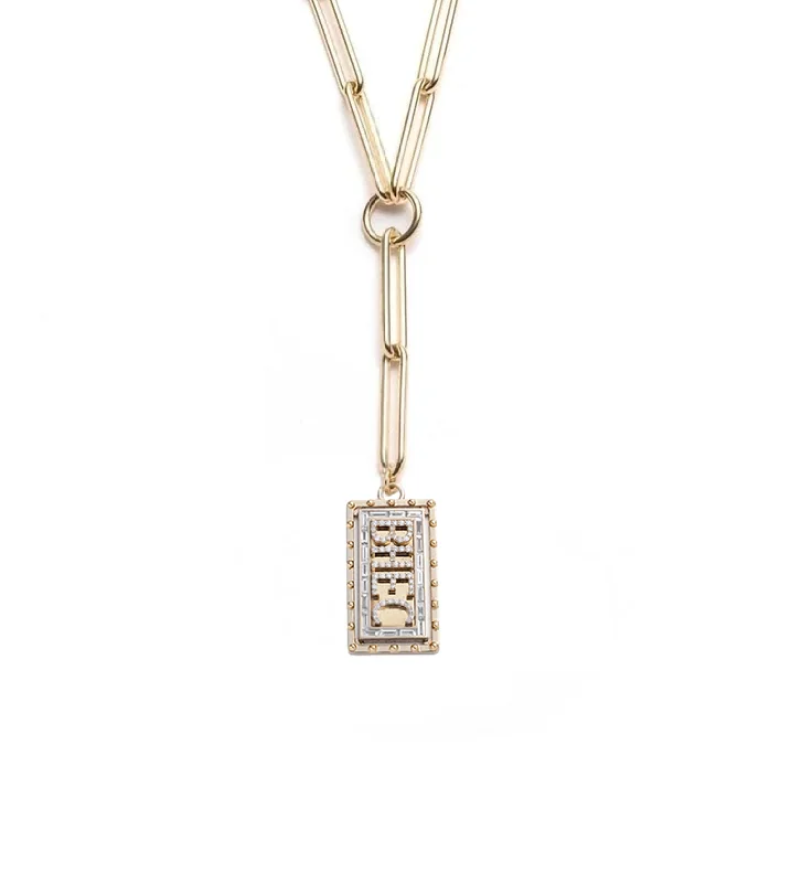 pearl and gold chain earrings Lovestruck : Custom Medium Pierced Diamond Extended Clip Chain Necklace