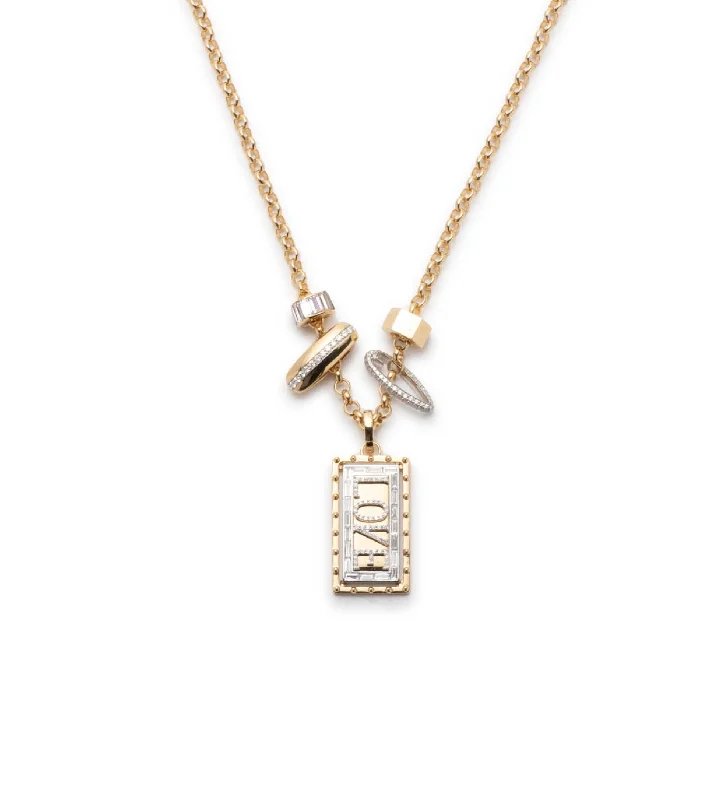 petite diamond promise ring Lovestruck : Custom Medium Pierced Diamond Belcher Necklace Story