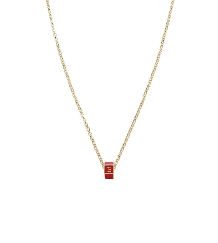 dainty rose gold chain bracelet Custom Red Medium Faceted Heart Beat : Fine Belcher Necklace