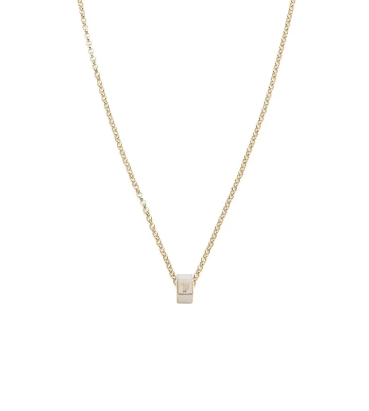silver arrow pendant necklace Custom White Medium Faceted Heart Beat : Fine Belcher Necklace
