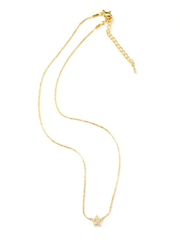 rose gold anklet chain CZ Star Choker Necklace