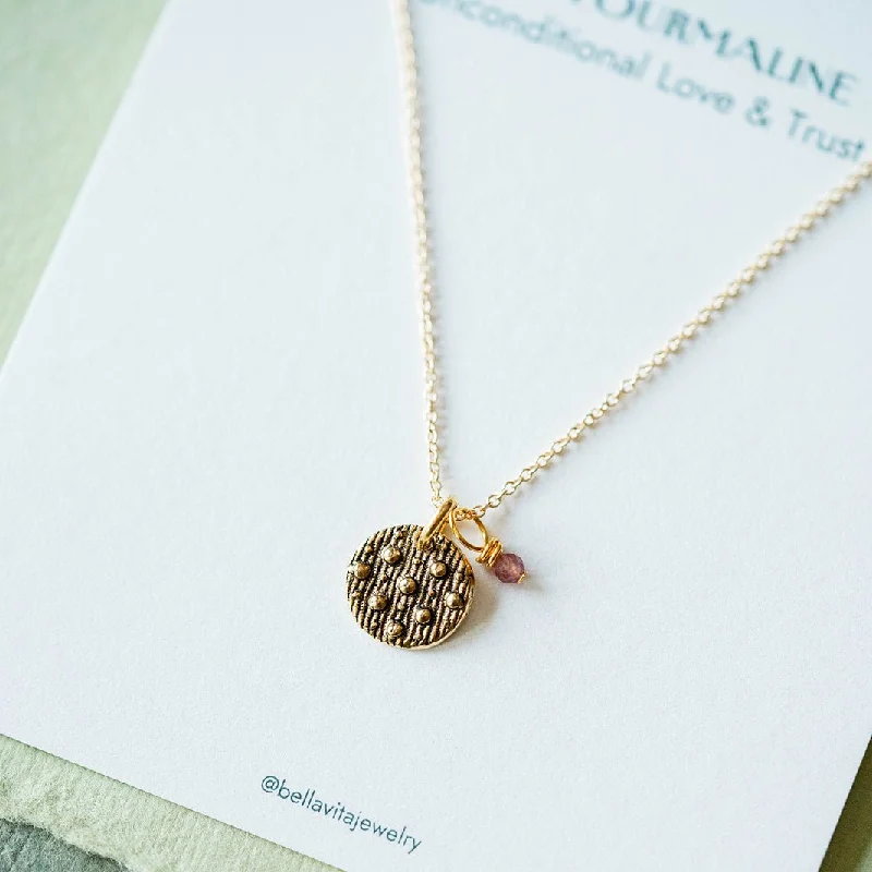 adjustable gemstone choker Dainty Birthstone Button Charm Necklace