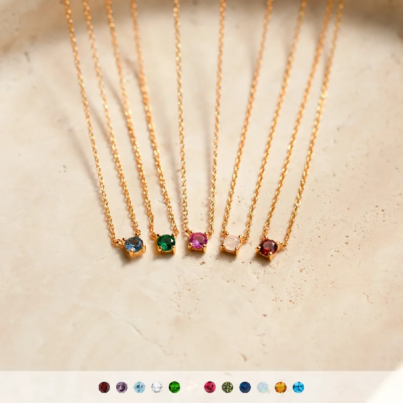 celestial star earrings stud Dainty Birthstone Necklace