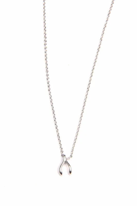 classic pearl choker necklace Dainty Wishbone Necklace