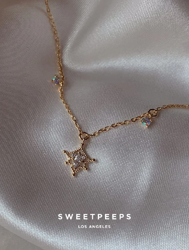 dainty opal nose ring Dakota Charming Necklace