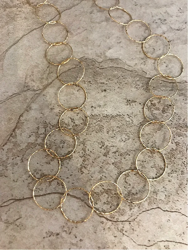 celestial moon and star necklace Diamond Cut Circle Necklace