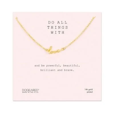 celestial meteor shower earrings do all things with love script necklace