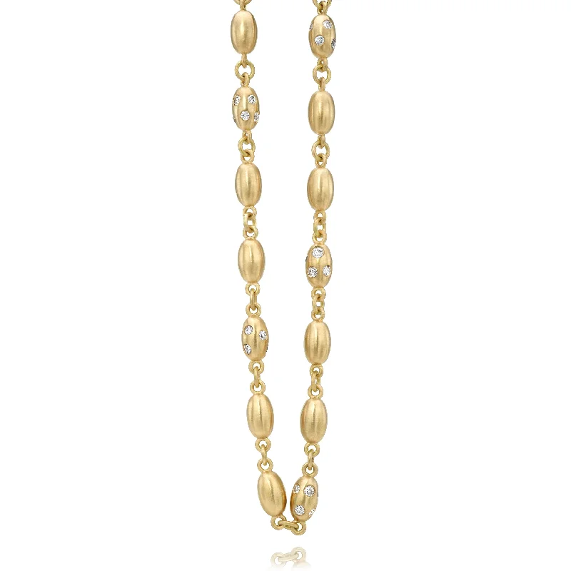 bohemian anklet with shells DOROTHY LUXE NECKLACE WITH DIAMONDS